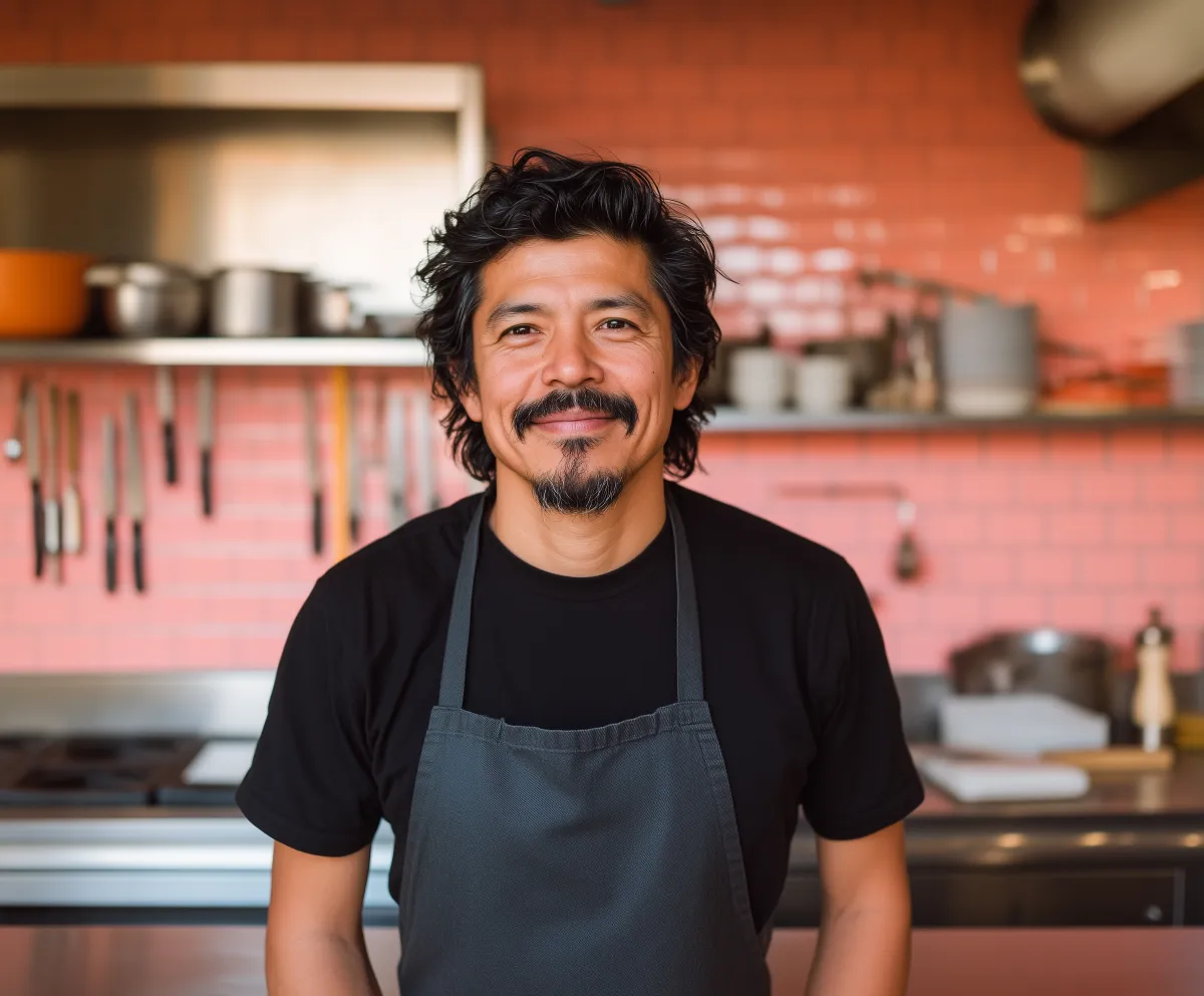 Chef Miguel Santos sorridente